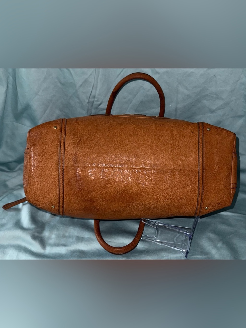 Bally Brownish Red Leather Shoulder Bag with Charm Accents - Picture 8 of 16
